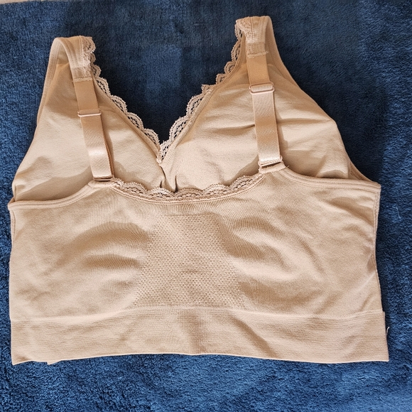 NWOT 2X Comfy Corset Bra Nude - Picture 6 of 7